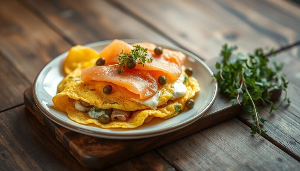 Smoked Salmon Omelets